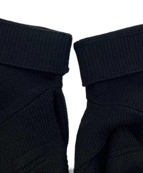 HERMES（エルメス）HERMES (エルメス) ニットワンピース ブラック サイズ:34の古着・服飾アイテム