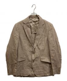 HACKETT（ハケット）の古着「リネンテーラードジャケット」｜ブラウン