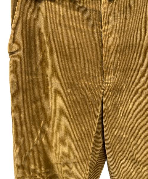 ENDS and MEANS（エンズアンド ミーンズ）ENDS AND MEANS (エンズアンド ミーンズ) Grandpa Cord Trousers ブラウン サイズ:Lの古着・服飾アイテム