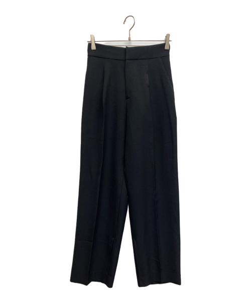 uncrave（アンクレイヴ）uncrave (アンクレイヴ) タックパンツ ブラックの古着・服飾アイテム