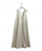 ELENDEEKエレンディーク）の古着「ディープVネックAラインワンピース / 512550312201 / 25年モデル」｜アイボリー