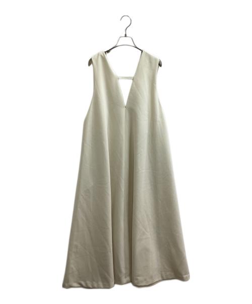 ELENDEEK（エレンディーク）ELENDEEK (エレンディーク) ディープVネックAラインワンピース / 512550312201 / 25年モデル アイボリー サイズ:2の古着・服飾アイテム