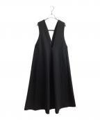 ELENDEEKエレンディーク）の古着「ディープVネックAラインワンピース / 512550312201 / 25年モデル」｜ブラック