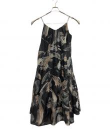 ELENDEEK（エレンディーク）の古着「ペインティングパターンキャミワンピース」｜ブラック