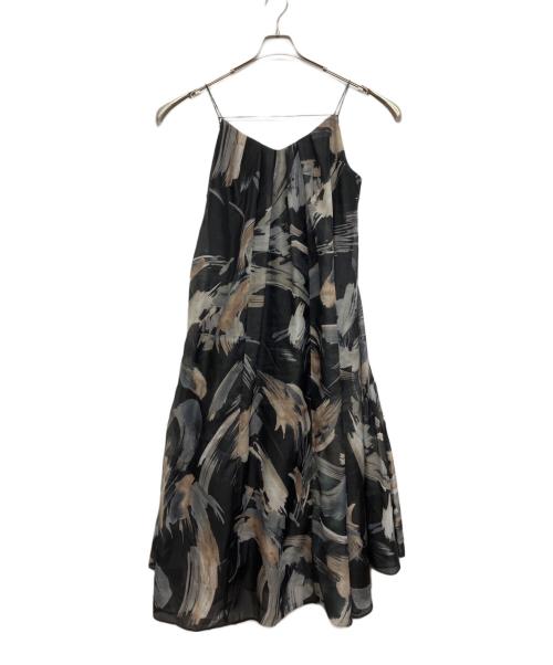 ELENDEEK（エレンディーク）ELENDEEK (エレンディーク) ペインティングパターンキャミワンピース ブラック サイズ:Freeの古着・服飾アイテム