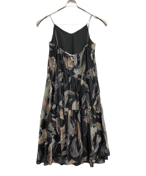 ELENDEEK（エレンディーク）ELENDEEK (エレンディーク) ペインティングパターンキャミワンピース ブラック サイズ:Freeの古着・服飾アイテム