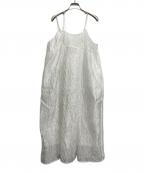 ELENDEEKエレンディーク）の古着「バックオープンキャミワンピース」｜ホワイト