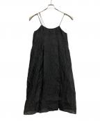 ELENDEEKエレンディーク）の古着「バックオープンキャミワンピース」｜ブラック