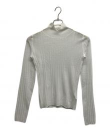 ELENDEEK（エレンディーク）の古着「ハイネックシアーリブニット」｜ホワイト