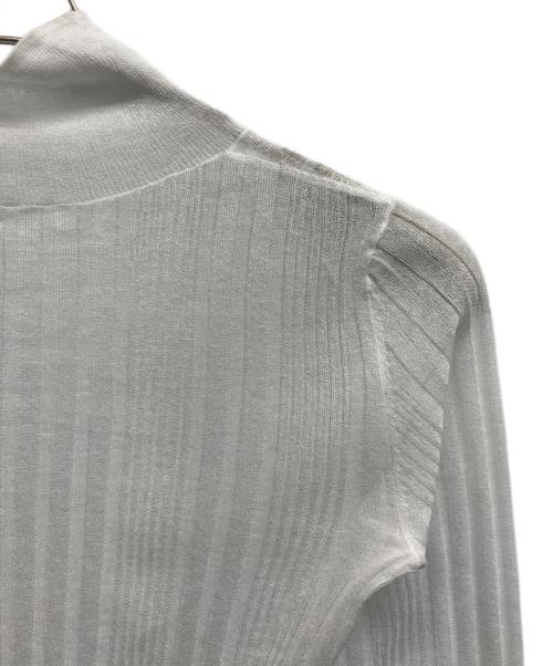 ELENDEEK（エレンディーク）ELENDEEK (エレンディーク) ハイネックシアーリブニット ホワイト サイズ:Freeの古着・服飾アイテム