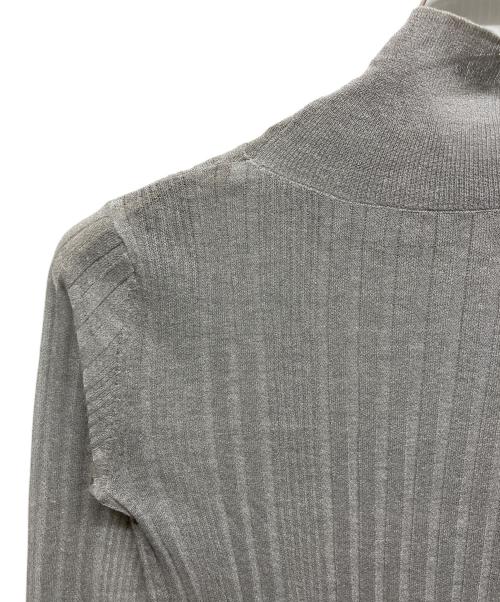 ELENDEEK（エレンディーク）ELENDEEK (エレンディーク) ハイネックシアーリブニット グレー サイズ:Freeの古着・服飾アイテム