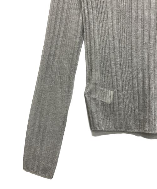 ELENDEEK（エレンディーク）ELENDEEK (エレンディーク) ハイネックシアーリブニット グレー サイズ:Freeの古着・服飾アイテム