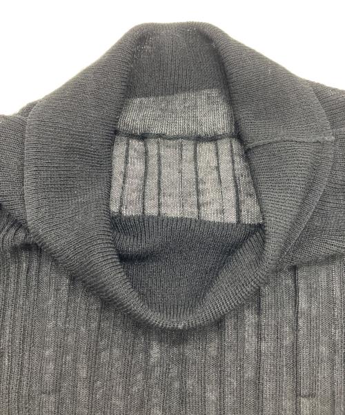 ELENDEEK（エレンディーク）ELENDEEK (エレンディーク) ハイネックシアーリブニット ブラック サイズ:Freeの古着・服飾アイテム