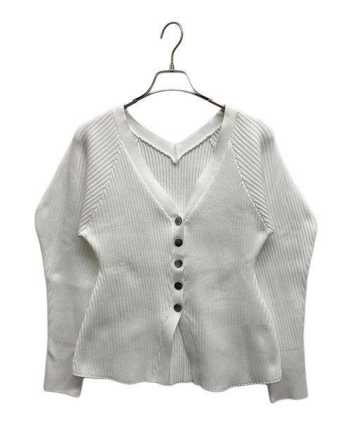 ELENDEEK（エレンディーク）ELENDEEK (エレンディーク) シルエットアンサンブルニット ホワイト サイズ:Freeの古着・服飾アイテム