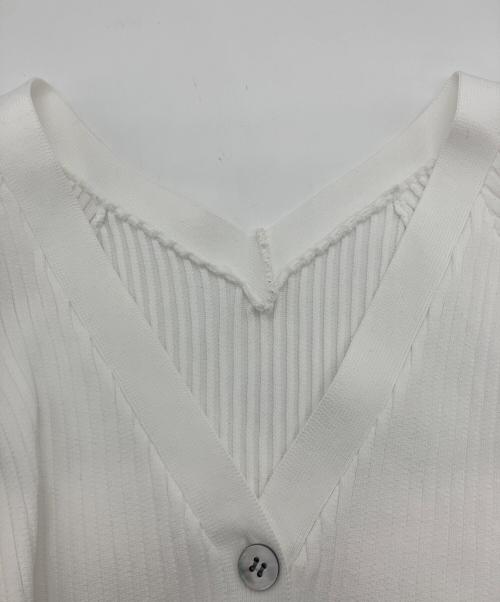 ELENDEEK（エレンディーク）ELENDEEK (エレンディーク) シルエットアンサンブルニット ホワイト サイズ:Freeの古着・服飾アイテム