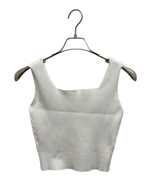 ELENDEEK（エレンディーク）ELENDEEK (エレンディーク) シルエットアンサンブルニット ホワイト サイズ:Freeの古着・服飾アイテム