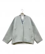 ELENDEEKエレンディーク）の古着「フォルムショートコート」｜ライトグリーン