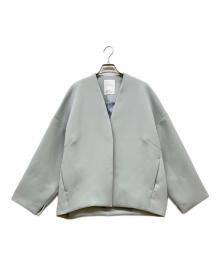 ELENDEEK（エレンディーク）の古着「フォルムショートコート」｜ライトグリーン