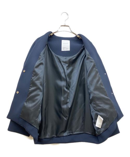 ELENDEEK（エレンディーク）ELENDEEK (エレンディーク) フォルムショートコート ネイビー サイズ:FREEの古着・服飾アイテム