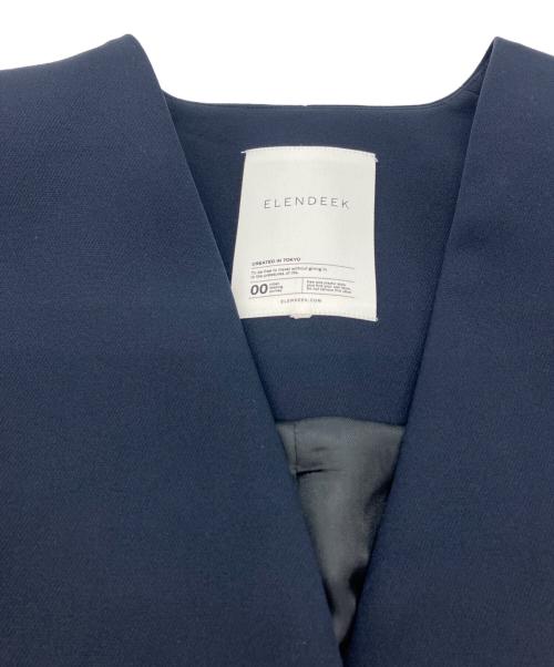 ELENDEEK（エレンディーク）ELENDEEK (エレンディーク) フォルムショートコート ネイビー サイズ:FREEの古着・服飾アイテム