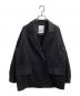 ELENDEEK（エレンディーク）の古着「TWILL BOYFRIEND JK / ツイルボーイフレンドジャケット / 512510110601」｜ブラック