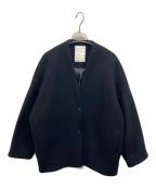 ELENDEEKエレンディーク）の古着「フォルムショートウールコート」｜ブラック