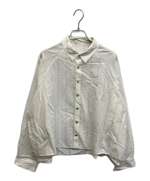 GALERIE VIE（ギャルリーヴィー）GALERIE VIE (ギャルリーヴィー) コットン ラグランスリーブ ワイドシャツ ホワイト サイズ:Freeの古着・服飾アイテム