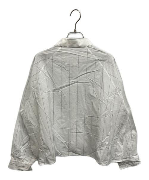 GALERIE VIE（ギャルリーヴィー）GALERIE VIE (ギャルリーヴィー) コットン ラグランスリーブ ワイドシャツ ホワイト サイズ:Freeの古着・服飾アイテム