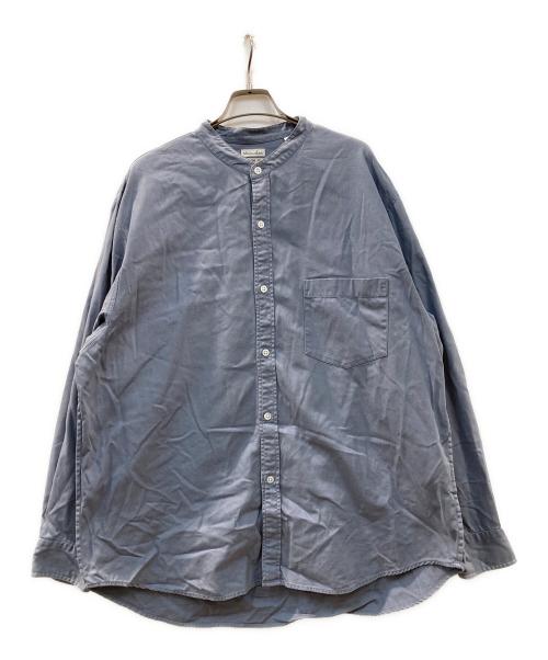 STEVEN ALAN（スティーブンアラン）STEVEN ALAN (スティーブンアラン) SOKTAS/TWILL BAND COLLAR SHIRT-LOOSE ブルー サイズ:XLの古着・服飾アイテム