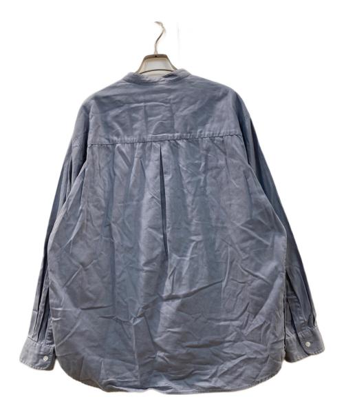 STEVEN ALAN（スティーブンアラン）STEVEN ALAN (スティーブンアラン) SOKTAS/TWILL BAND COLLAR SHIRT-LOOSE ブルー サイズ:XLの古着・服飾アイテム