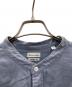 中古・古着 STEVEN ALAN (スティーブンアラン) SOKTAS/TWILL BAND COLLAR SHIRT-LOOSE ブルー サイズ:XL：4000円