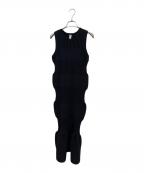 CFCLシーエフシーエル）の古着「FLUTED SLEEVELESS MERMAID DRESS」｜ブラック