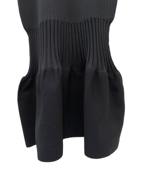 CFCL（シーエフシーエル）CFCL (シーエフシーエル) FLUTED SLEEVELESS MERMAID DRESS ブラック サイズ:1の古着・服飾アイテム