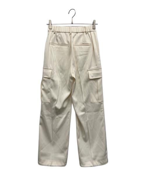 UNITED ARROWS（ユナイテッドアローズ）UNITED ARROWS (ユナイテッドアローズ) サテン サイドポケットパンツ ホワイト サイズ:34の古着・服飾アイテム