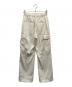 UNITED ARROWS (ユナイテッドアローズ) サテン サイドポケットパンツ ホワイト サイズ:34：5000円