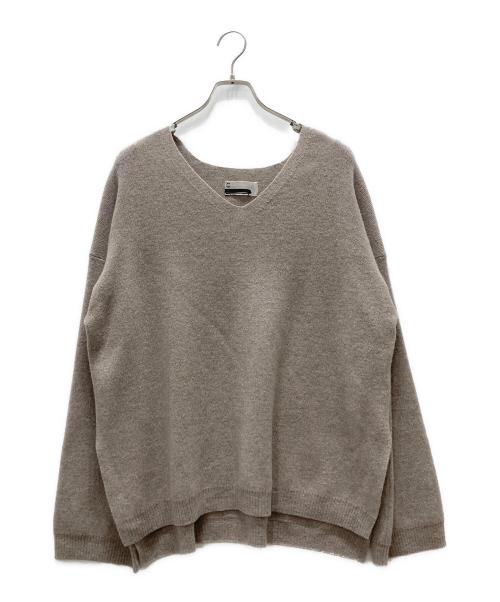 CHAOS（カオス）Chaos (カオス) ウールカシミヤニット グレージュ サイズ:Fの古着・服飾アイテム