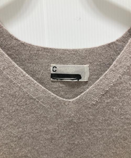 CHAOS（カオス）Chaos (カオス) ウールカシミヤニット グレージュ サイズ:Fの古着・服飾アイテム