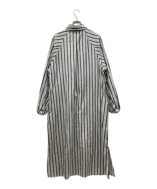 ticca（ティッカ）ticca (ティッカ) シャツドレス/ストライプワンピース ホワイト サイズ:Freeの古着・服飾アイテム