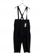 s'yteサイト）の古着「PE/RAYON GABARDINE STRETCH SUSPENDER PANTS」｜ブラック