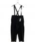 s'yte（サイト）の古着「PE/RAYON GABARDINE STRETCH SUSPENDER PANTS」｜ブラック