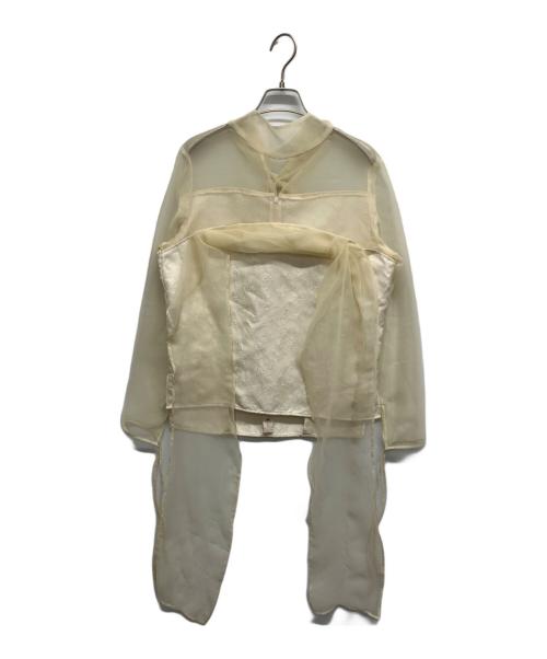 RIV NOBUHIKO（リブノブヒコ）RIV NOBUHIKO (リブノブヒコ) JOSSE BLOUSE アイボリー サイズ:Freeの古着・服飾アイテム