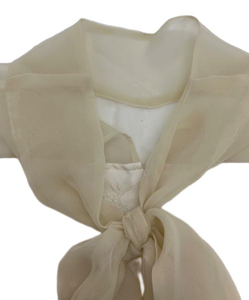 RIV NOBUHIKO（リブノブヒコ）RIV NOBUHIKO (リブノブヒコ) JOSSE BLOUSE アイボリー サイズ:Freeの古着・服飾アイテム