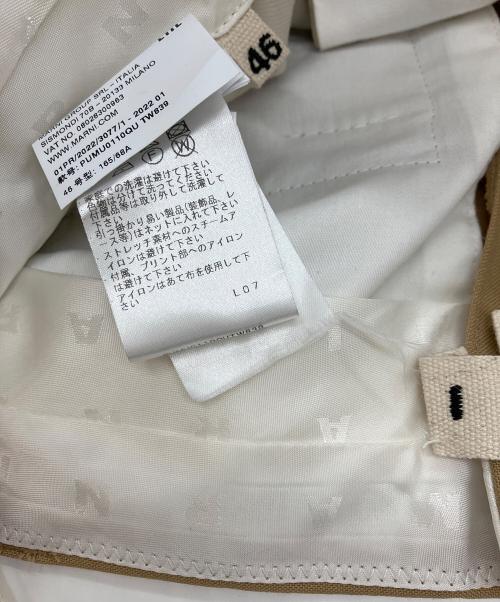 MARNI（マルニ）MARNI (マルニ) バイカラースラックス ベージュ サイズ:46の古着・服飾アイテム