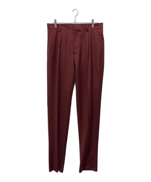 WACKO MARIA（ワコマリア）WACKO MARIA (ワコマリア) Ermenegildo Zegna (エルメネジルド・ゼニア) ウールスラックス ワインレッド サイズ:Lの古着・服飾アイテム