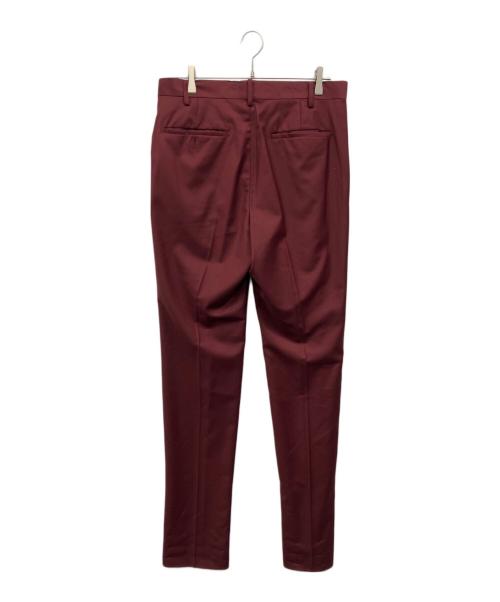 WACKO MARIA（ワコマリア）WACKO MARIA (ワコマリア) Ermenegildo Zegna (エルメネジルド・ゼニア) ウールスラックス ワインレッド サイズ:Lの古着・服飾アイテム