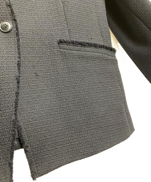 BALLSEY（ボールジィ）BALLSEY (ボールジィ) グラニーツイード Vカラージャケット ブラック サイズ:36の古着・服飾アイテム