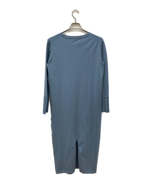 SLOW（スロウ）SLOW (スロウ) ニットワンピース ブルー サイズ:38 未使用品の古着・服飾アイテム