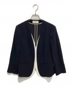 Decade BEIGEディケイドベイジ）の古着「CINDY / ダブルカラージャケット」｜ネイビー