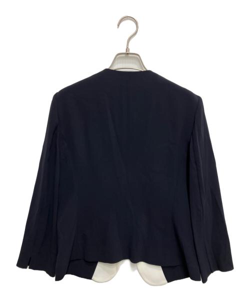 Decade BEIGE（ディケイドベイジ）DECADE BEIGE (ディケイドベイジ) CINDY / ダブルカラージャケット ネイビー サイズ:6の古着・服飾アイテム