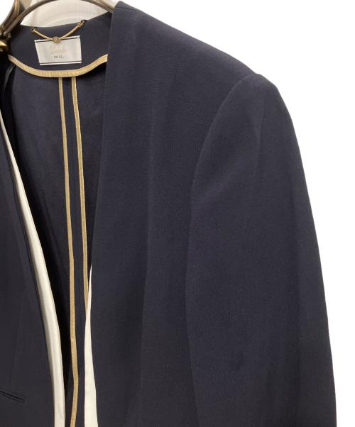 Decade BEIGE（ディケイドベイジ）DECADE BEIGE (ディケイドベイジ) CINDY / ダブルカラージャケット ネイビー サイズ:6の古着・服飾アイテム